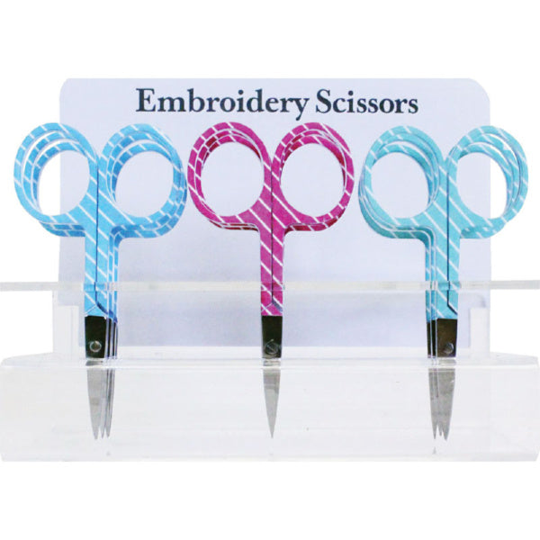 Striped Scissors - 3.5" Embroidery Scissors