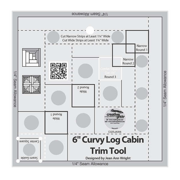 6in Curvy Log Cabin Trim Tool