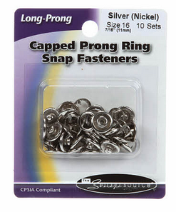 Snap Size 16 Silver Capped Prong (21162SS)