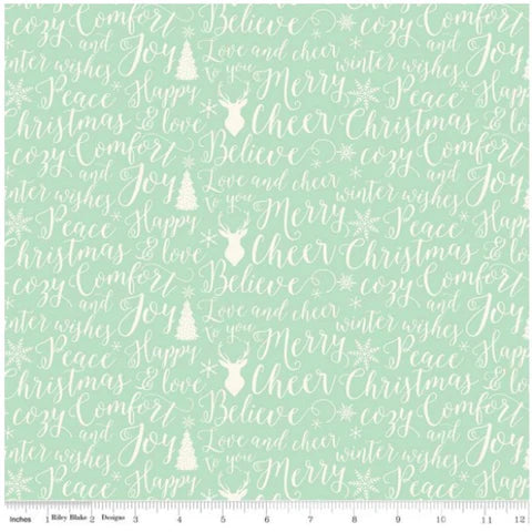 Comfort and Joy by Dani Mogstad - Comfort Words in Light Green (C6264-LTGREEN)