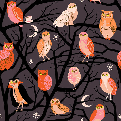 Freaky Familiars by Ruby Star Society for Moda - Owls (RS5190-13)