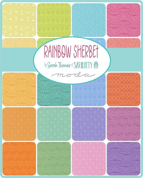 Rainbow Sherbet by Sariditty for Moda -Strawberry (45026-37)