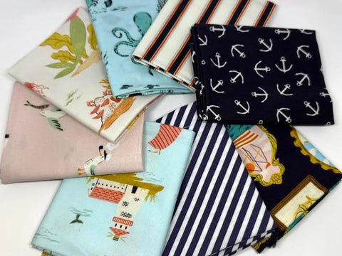 Seafarer by Dear Stella - 8 Fat Quarter bundle (SFFQB1)