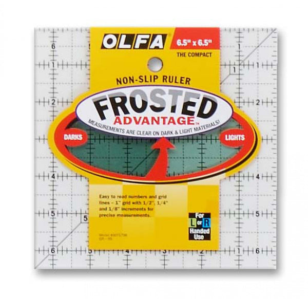 Ruler, Frosted Acrylic Olfa 6-1/2 x 6-1/2 (1071798)