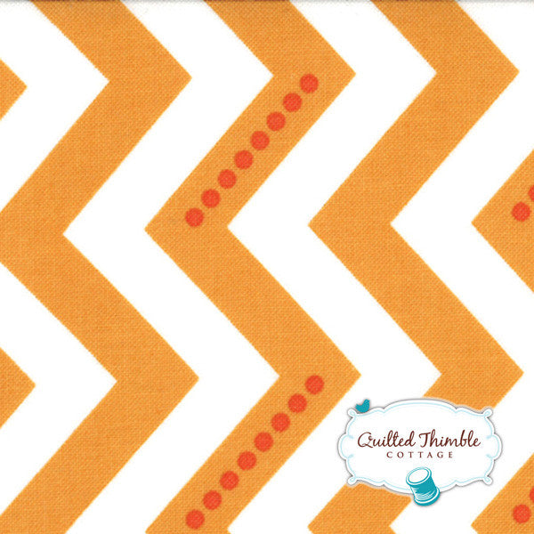 Simply Color by V and Co - Dotted Zig Zag White Sweet Tangerine (10804-16)