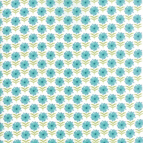 Tonal Blue Single Flower (17963-20) Well Said by Sandy Gervais for Moda