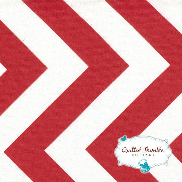 Half Moon Modern by Moda Fabrics - Ruby Big Zig Zag (32349-15)