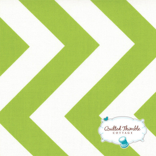 Half Moon Modern by Moda Fabrics - Lime Big Zig Zag (32349-19)