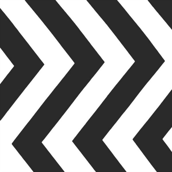 Half Moon Modern by Moda Fabrics - Black Big Zig Zag (32349-12)