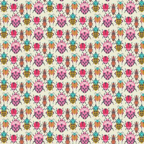 Eden by Sally Kelly for Windham Fabrics - Pink Bug Race (52806-1)