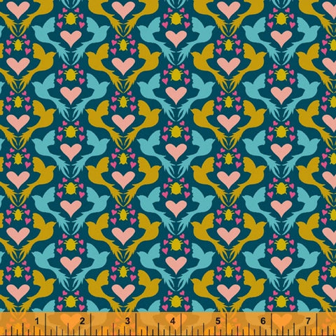Eden by Sally Kelly for Windham Fabrics - Dovelove Blue (52808-6)