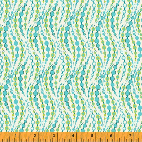 Eden by Sally Kelly for Windham Fabrics - Ripple in Teal (52812-9)