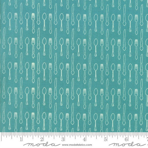 Sunday Supper by Sweetwater - Silverware in Teal (5655-11)