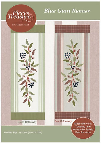 Pattern - Blue Gum Runner by Jenelle Kent PTT-259