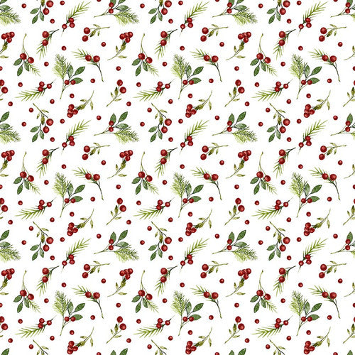 StudioE Designs - Winter white w/red berries(7226-68)