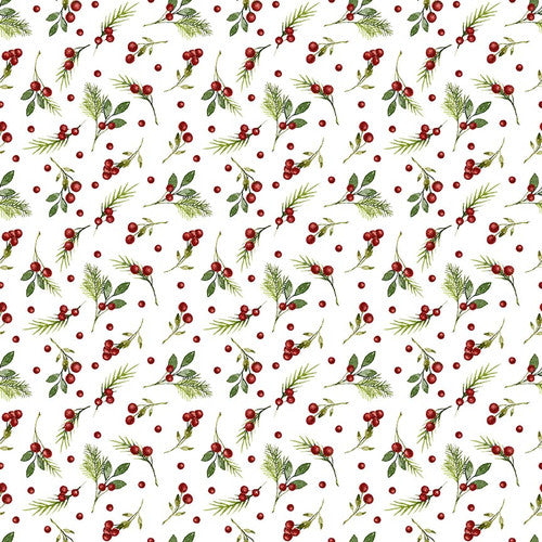 StudioE Designs - Winter white w/red berries(7226-68)