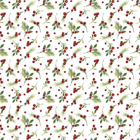 StudioE Designs - Winter white w/red berries(7226-68)