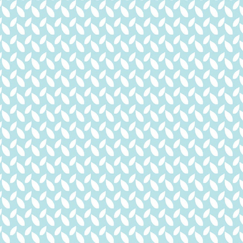 Friendship Forest by Kanvas Studio - Mini Geo Leaf in Aqua (8947-05)