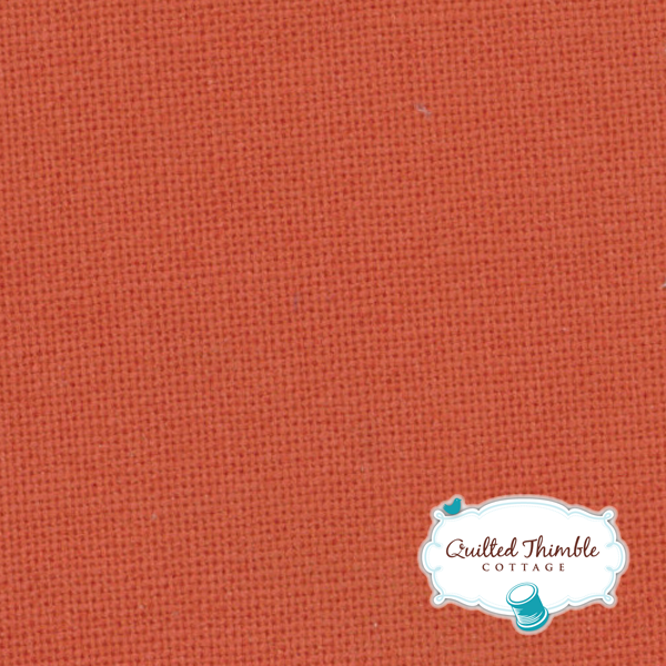Bella Solids by Moda Fabrics - Betty's Orange (9900-124)