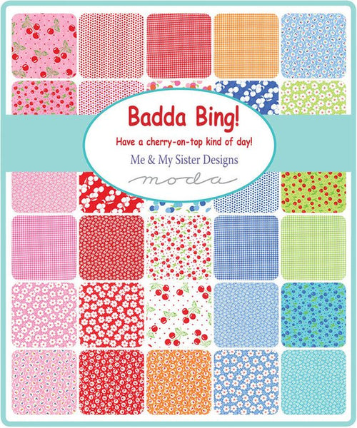 Badda Bing by Me and My Sister Designs - Lying Cherries in Red (22341-11)