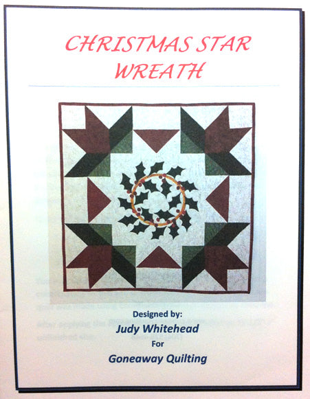 Pattern - Christmas Star Wreath by Judy Whitehead