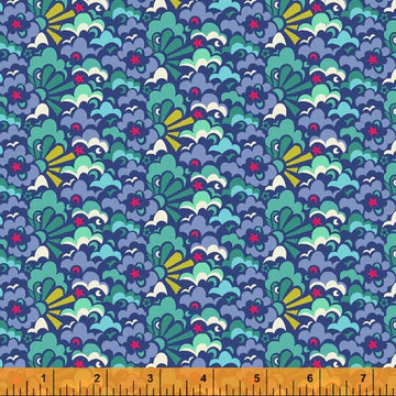 Eden by Sally Kelly for Windham Fabrics  - Cloud Puff in Periwinkle (52807-4)