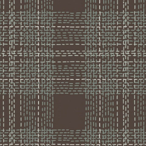 Dear Stella Fabrics by Dear Stella Fabrics - Dash Plaid in Gargoyle FLANNEL (STELLA-FRR769)