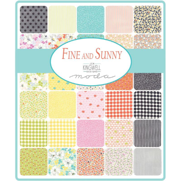 Fine and Sunny by Jen Kingwell - Ivy in Mango Cream (18174-19)