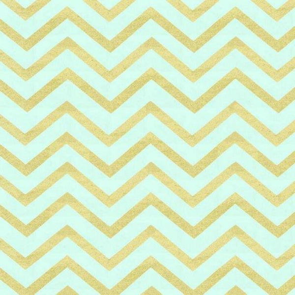 Glitz Chevron in Pearlized Mint by Michael Miller (MC6321-CHEV-M)