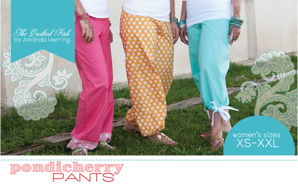 Pattern - Pondicherry Pants by Quilted Fish