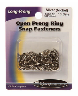 Snap Size 16 Silver Open Prong (21161SS)