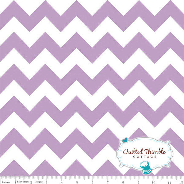 Chevrons by Riley Blake Designs - Medium Lavender (C320-120)