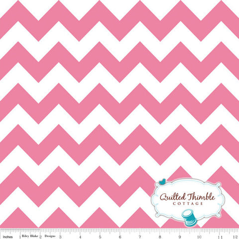 Chevrons by Riley Blake Designs - Medium Hot Pink (C320-70)