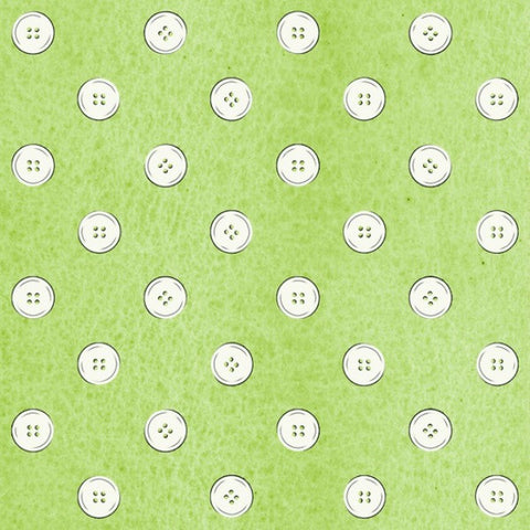 Letter Stitch by Janet Wecker-Frisch - Polka Buttons in Green (24059-H)