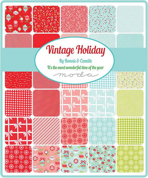 Vintage Holiday by Bonnie and Camille - Bias Candy Stripe in Light Green (55168-16)
