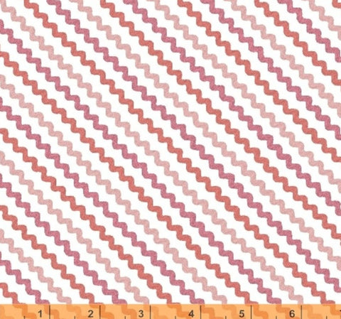 A Stitch In Time - Ric Rac Pink by Whistler Studios from Windham Fabrics (51513-6)