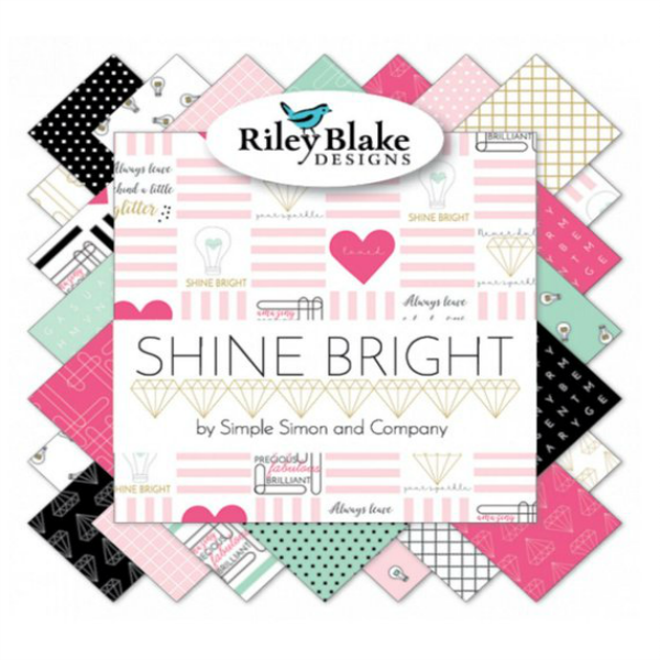 Shine Bright by Simple Simon & Company - Shine Made to Sparkle in Pink (C6662-PINK)